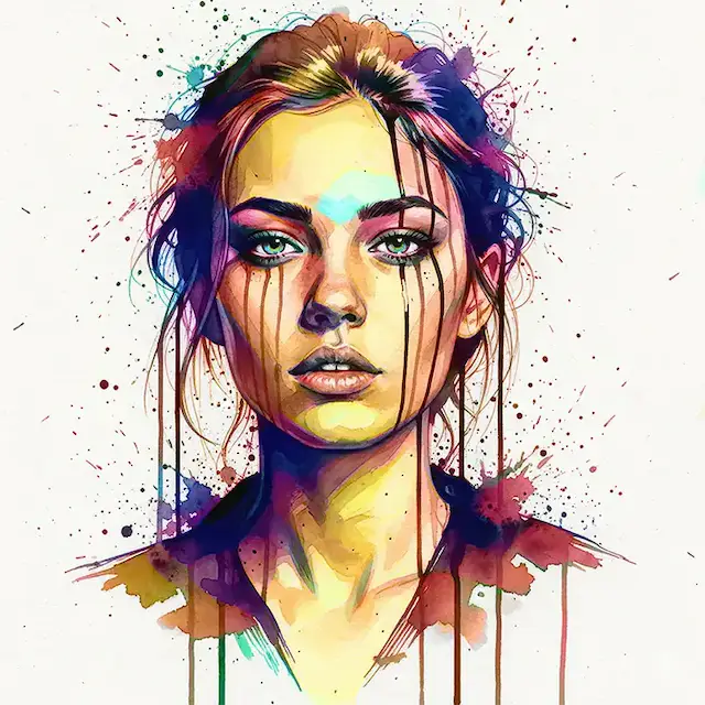 tableau-portrait-jeune-femme-pop-art-colore-lvip